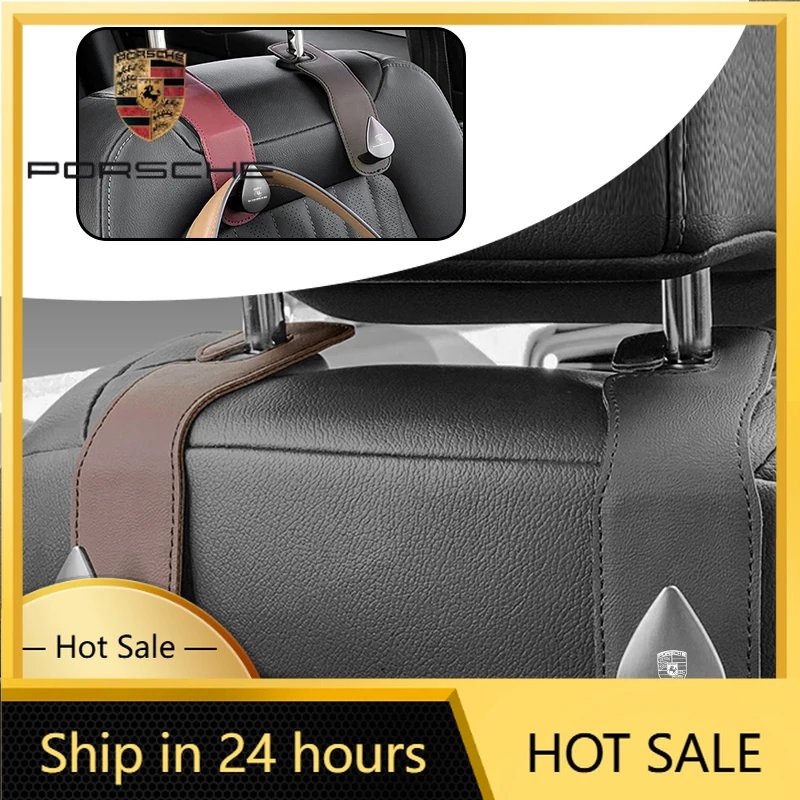 

Наклейка-крючок для автомобиля Porsche: многофункциональный крючок для хранения на спинке сиденья, подвесные крючки для Porsche 911, 718, Taycan, Panamera, Cayenne