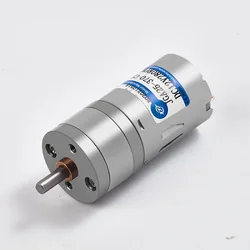 JGA25-370 DC Motor Miniature Geared Motor 6V / 12V / 24V Electric Gear Motor High Torque 22/26/35/58/77/133/171/281/646/1360rpm