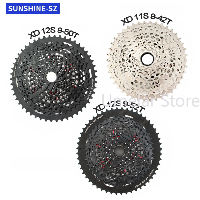 

Sunshine 11 12 Speed XD Cassette K7 12V Mtb Cassette 11V Freewheel Bike Flywheel Bicycle Sprocket For Deore SRAM GX Eagle 12