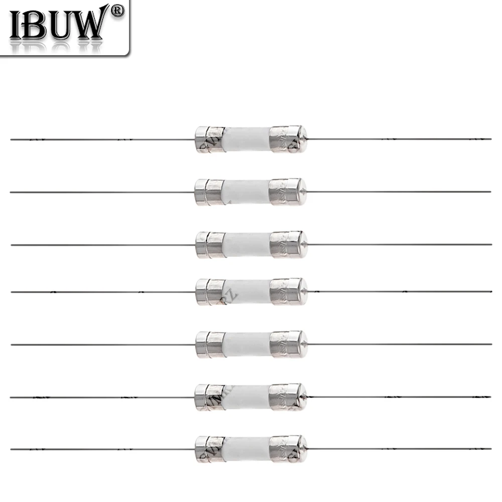 10PCS 0.5A-30A 0.5A 1A 2A 3A  4A 5A 5*20mm  Fast Break Ceramic Fuse Slow Blow Tube Fuse With pin 5X20MM 250V 6A 7A 8A 10A