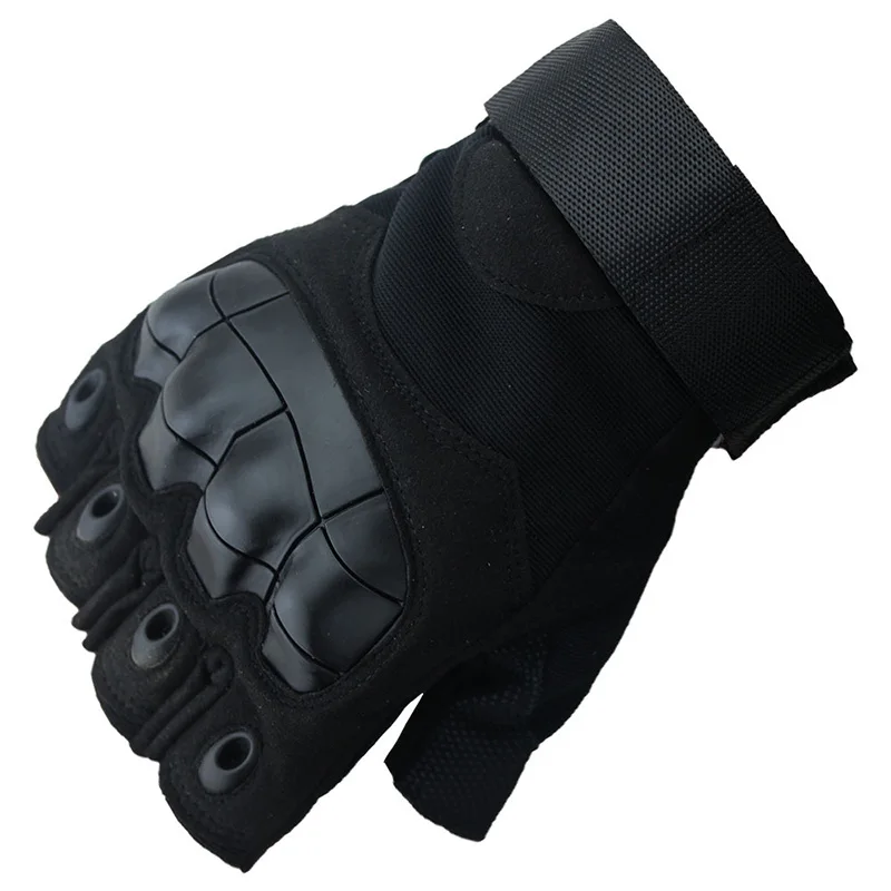 Half Finger Motorcycle Gloves Protection Men Fingerless Protector Biker Motocross Riding Cycling Motorcyclist Summer outdoors