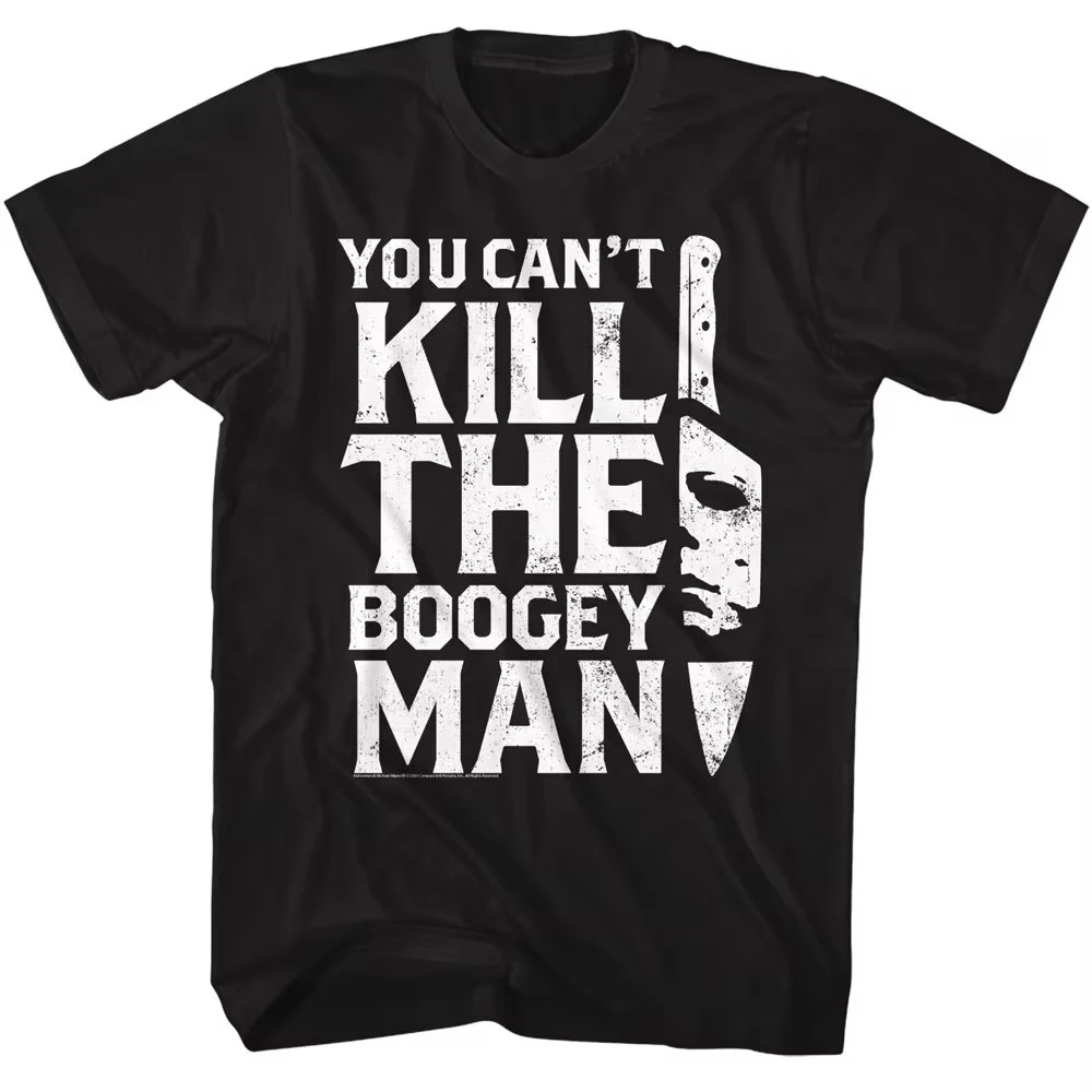 Halloween Michael Myers Horror Movie Print Cotton Short Sleeve T-Shirt Men Women Summer Vintage Stre