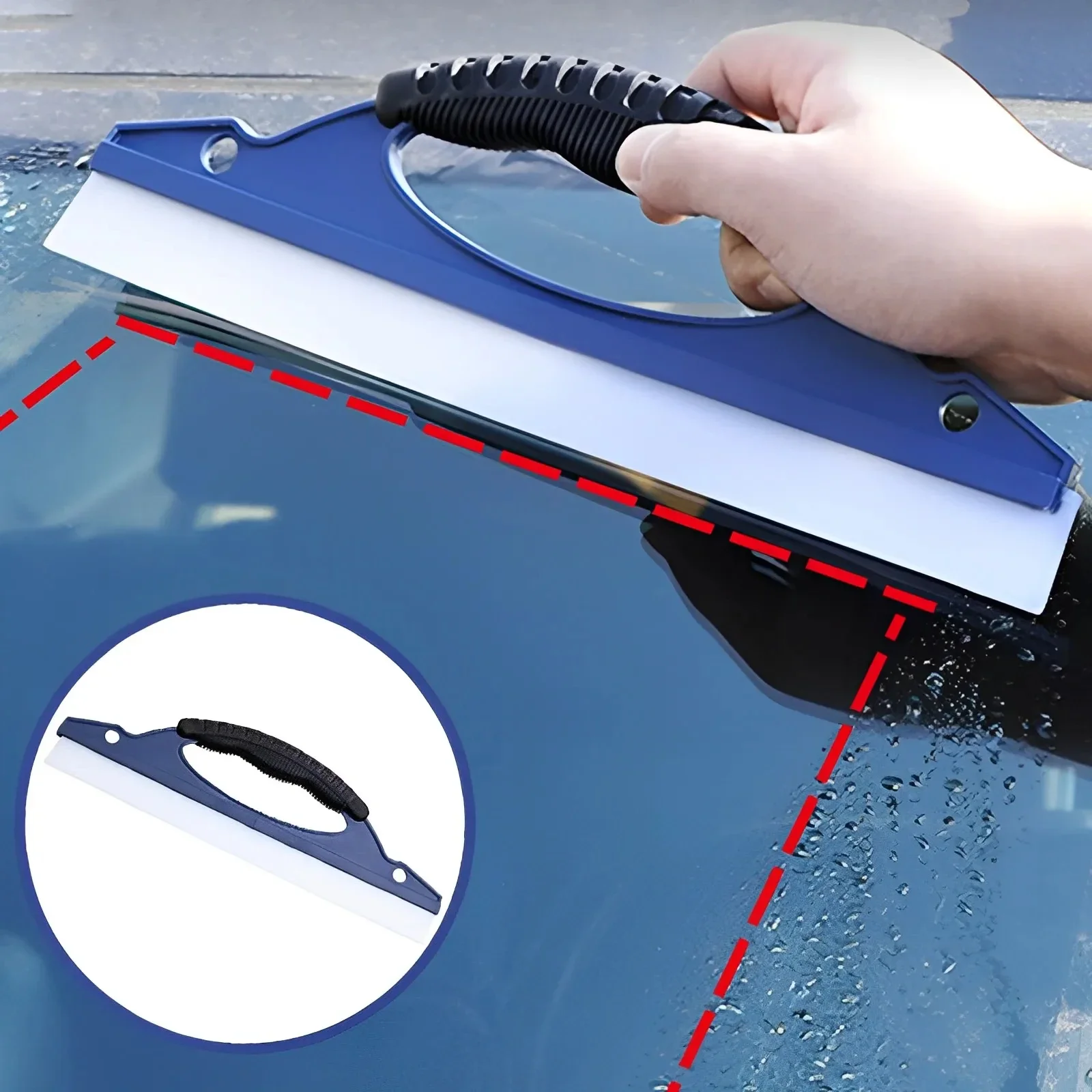 One Step Wiper Car Silicone Wiper Car Wiper No Water Damage No Scratches Window Cleaner De-icing Car Cleaning Accessories