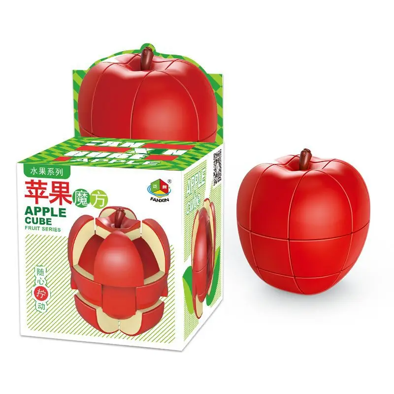 FanXin Fruits Strange-Shape 3x3 Cube High Speed Cubo Puzzle Magic Professional Learning&Educational Cubos Kid Toys