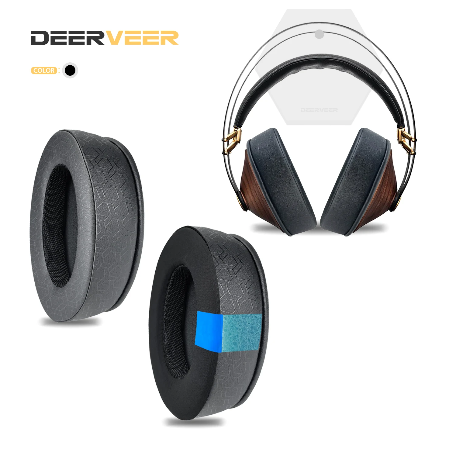 Сменные подушечки DEERVEER для классических наушников Meze 99, утолщенные подушечки из пены с эффектом памяти, чашки, наушники, чехол для ушей