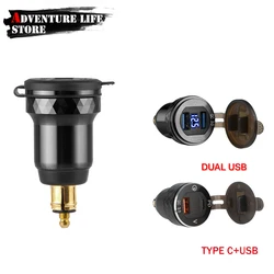 Moto Quick Charge 3.0 Dual USB TYPE C DIN Charger Plug adattatore accendisigari per BMW F 900 XR R 850GS 750 GS R1250GS