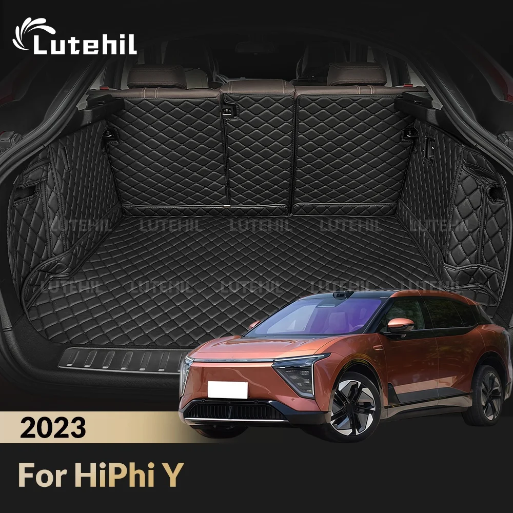 Cargo Liner For HiPhi Y 2023 Car Trunk Mats Carpet With Backrest Protectors Cargo Mats Accessories Waterproof