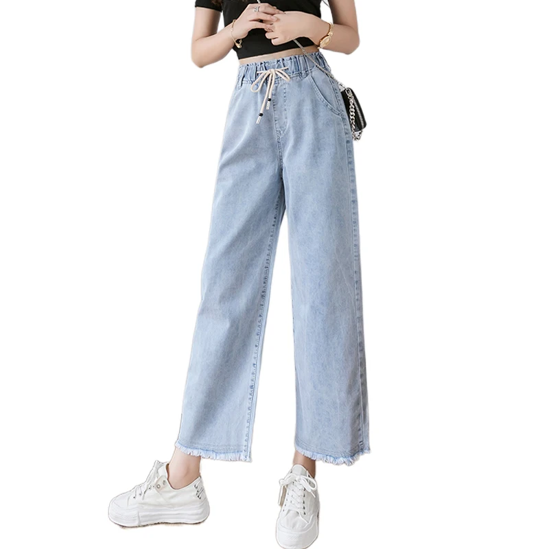 

Cheap wholesale 2021 spring summer new fashion casual Denim women Pants woman female OL high waisted jeans baggy jeans Py1530