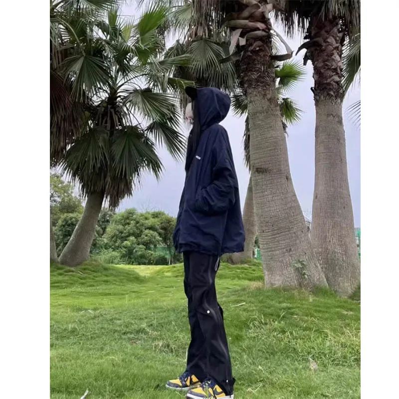 

The new style of outdoor women's casual pants casual pants spring and summer high waist sagging loose-fitting straight-leg trous