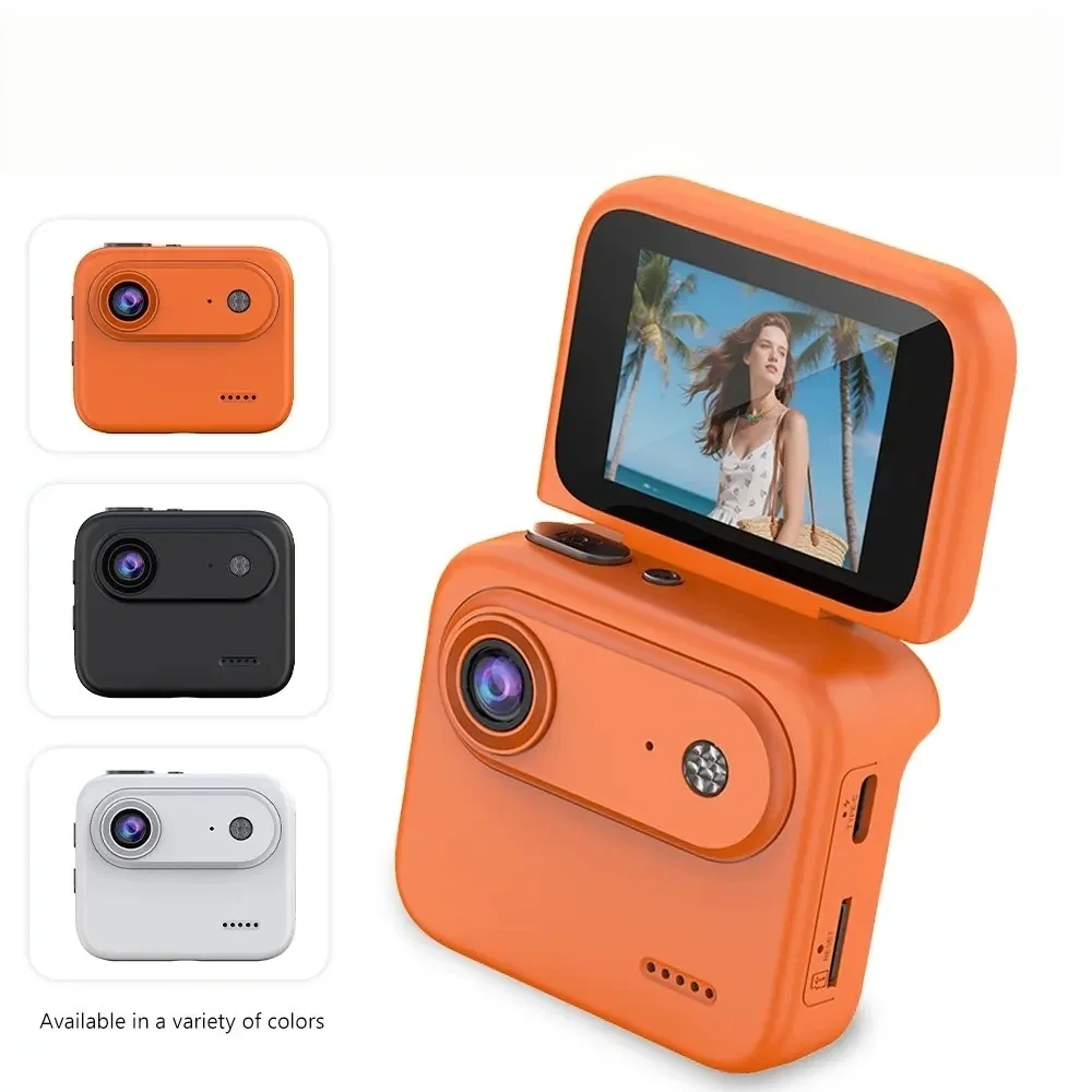 32GB Action Camera 1080P 360° with Flip Screen, Multi-Functional Vlogging Video Camera, Wide-Angle Lens, 1080P Action Cam for Cycling, Skydiving & Pov Adventures, Vlogging Camera Recorder