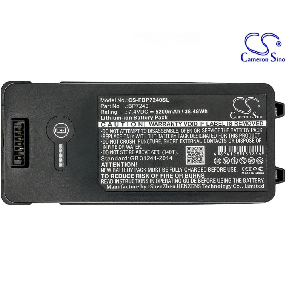 Replacement 7.4V 5200mAh Battery BP7240 for Fluke 753 754 754 VIP2 754 VIP1