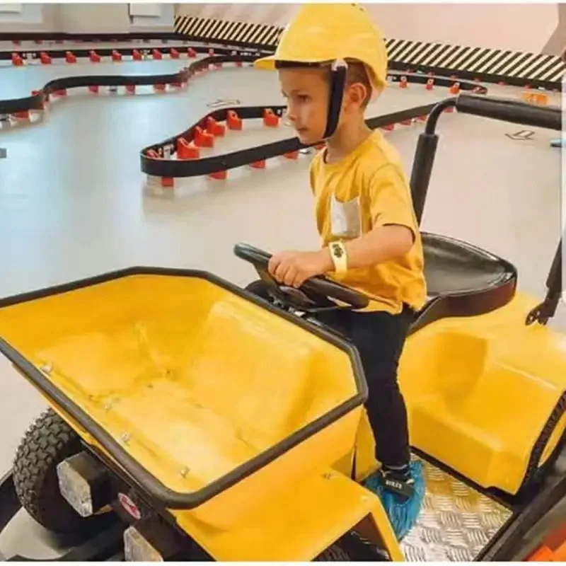 2024 New Indoor Children's Building Truck Equipped With Walking Small Mechanical Equipment For Adventure Park Play