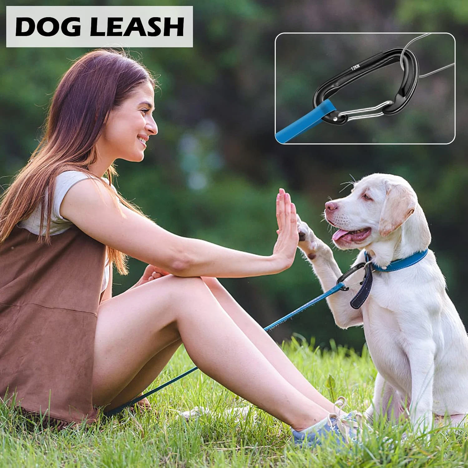 

2/5Pcs D-Shaped Carabiner,12KN Lightweight Heavy Duty Carabiner Clips for Camping,Hiking & Backpacking,Key Chains