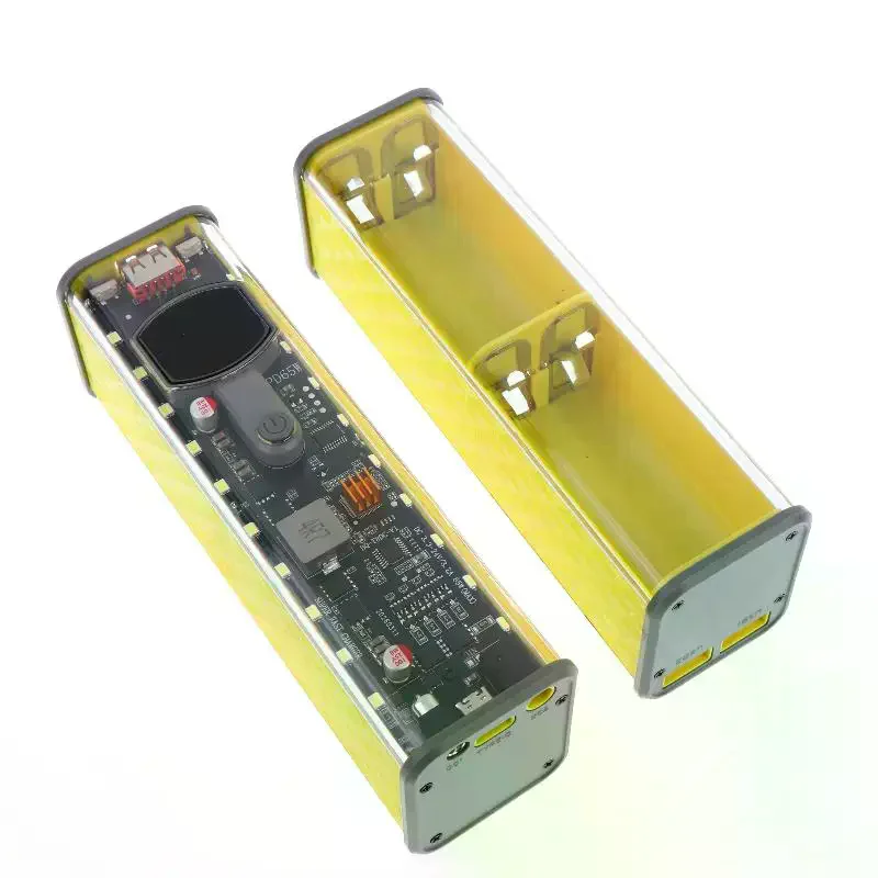 PD45W Super Fast Charging DIY Power Bank Case Weld-Free 8-Cell 18650 Battery Storage Box Daul USB Type C Output