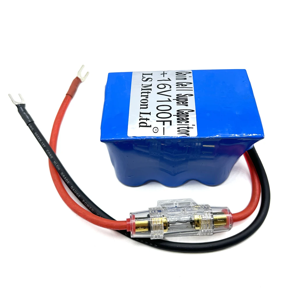 1 zestaw LS Mtron Ltd. 16V100F auto Rárichtermodule com krimpkous 2.7V600F supercondensador back-up voeding