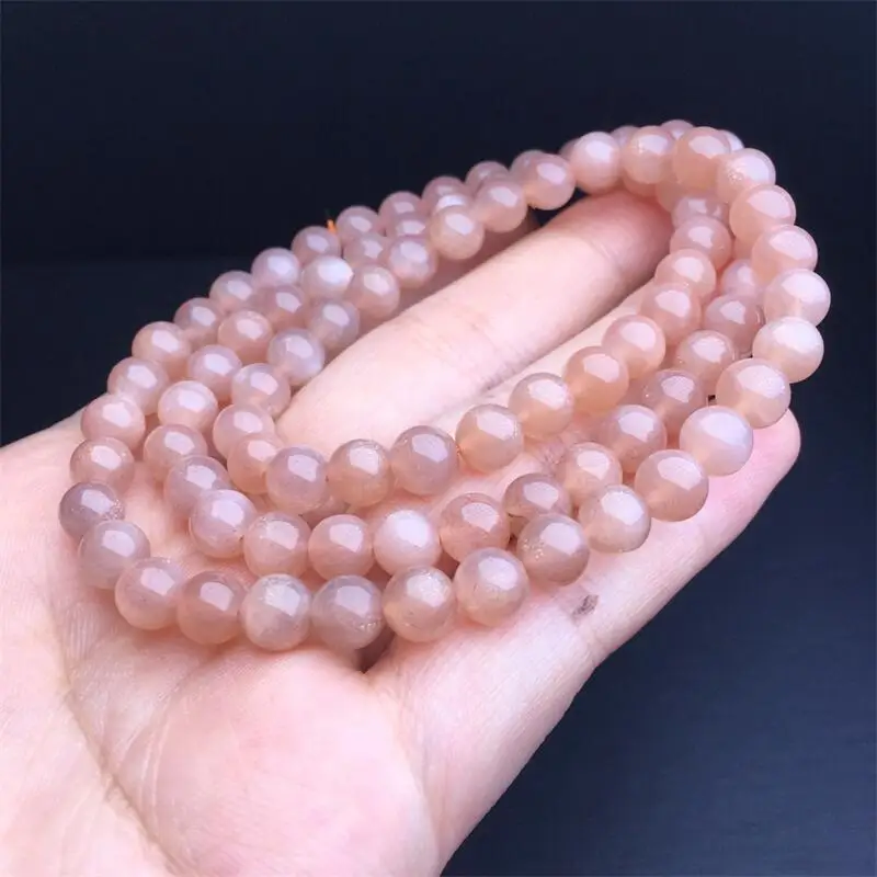 

6MM Natural Sunstone Bead Bracelet Gemstone Round Bead Crystal Healing fengshui Gemstone Jewelry Gift 1PCS
