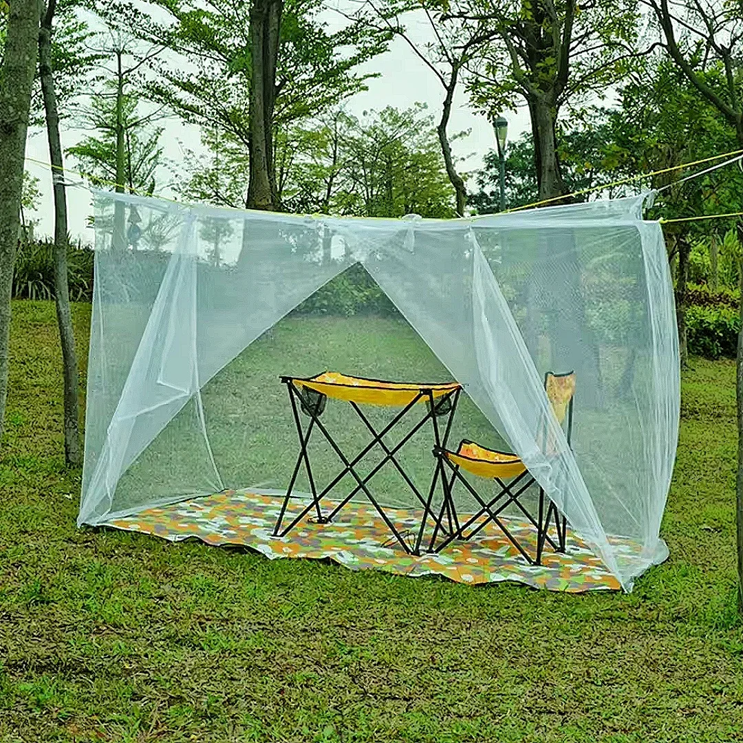 

Большая белая москитная сетка для кемпинга, портативная палатка с защитой от комаров и насекомых, внутренняя спальня, спальная москитная сетка