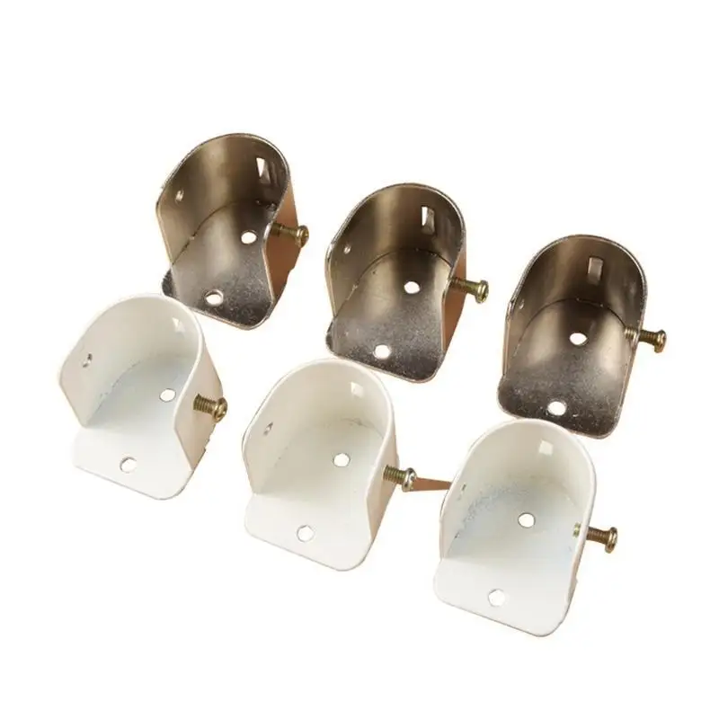 652F 8Pcs Practical Window Treatments Sturdy Rod Brackets Secure Hanging Solution Portable Accessory for Elegant Space