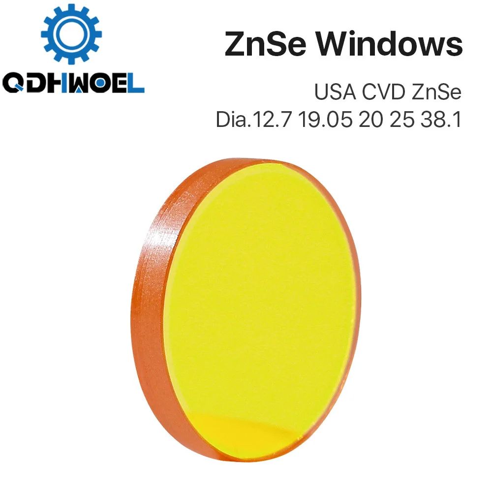 QDHWOEL  Protective Windows USA CVD ZnSe Material Diameter 12.7 20 38.1mm