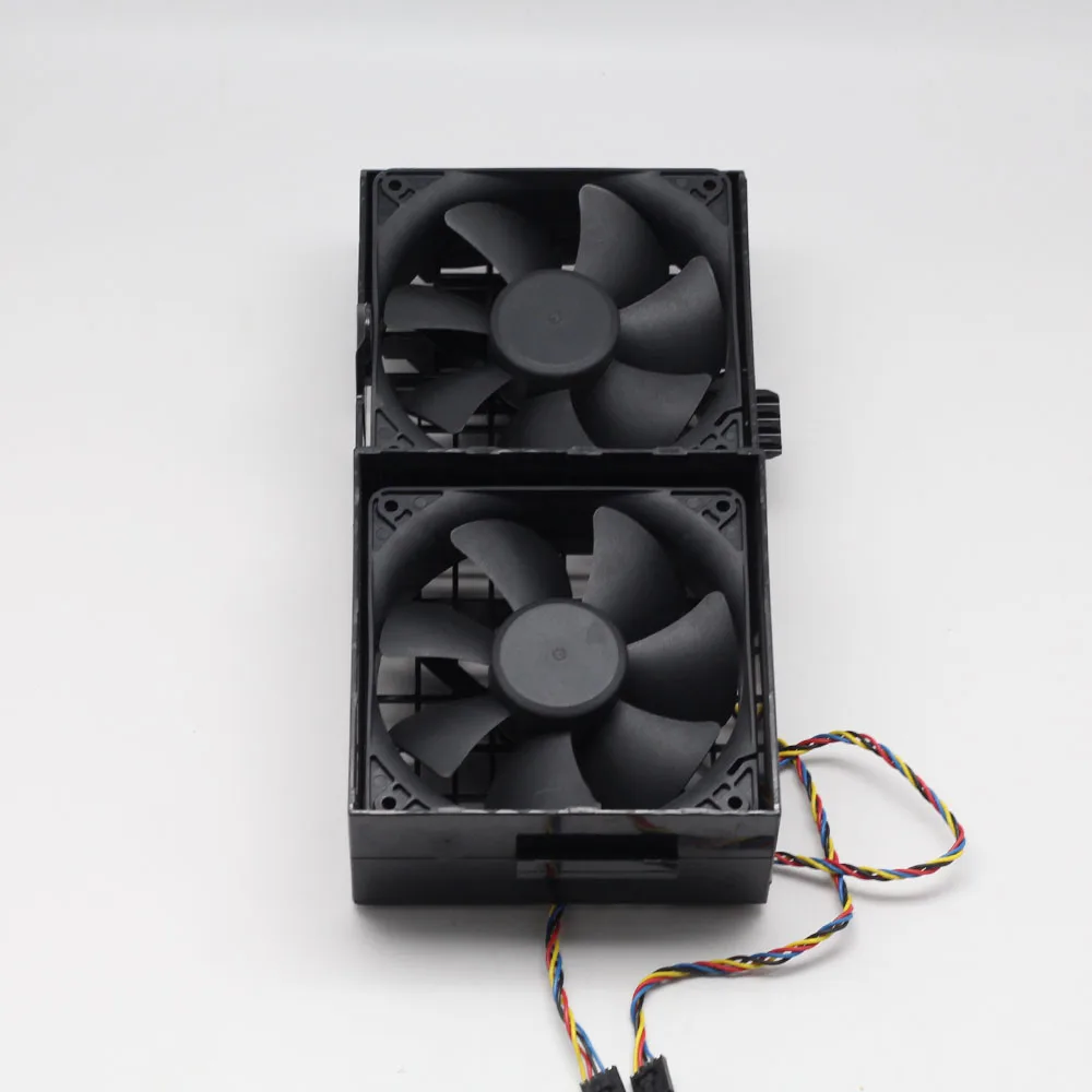 Imagem -02 - Original para Dell Precision T3500 T5500 Hw856 Cp232 0cp232 0hw856 Estação de Trabalho Frente Dupla Montagem Ventilador Refrigeração Dupla Ventilador