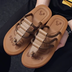 YOROUUP-Zapatillas informales para hombre, chanclas ligeras de playa, zapatos planos de verano, 2023