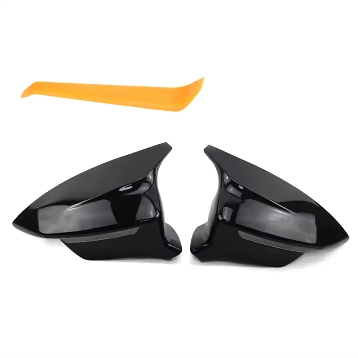 #63W (Glossy Black)2 Pcs Glossy Black Rearview Exterior Side Mirror Caps for Seat Cupra,Automotive Parts & Accessories
