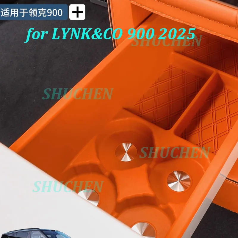 

Автомобильный холодильник, силиконовый ящик для хранения для LYNK & CO 900 202, держатель для напитков, фиксированная сетка, нескользящий ящик для хранения, аксессуары для интерьера