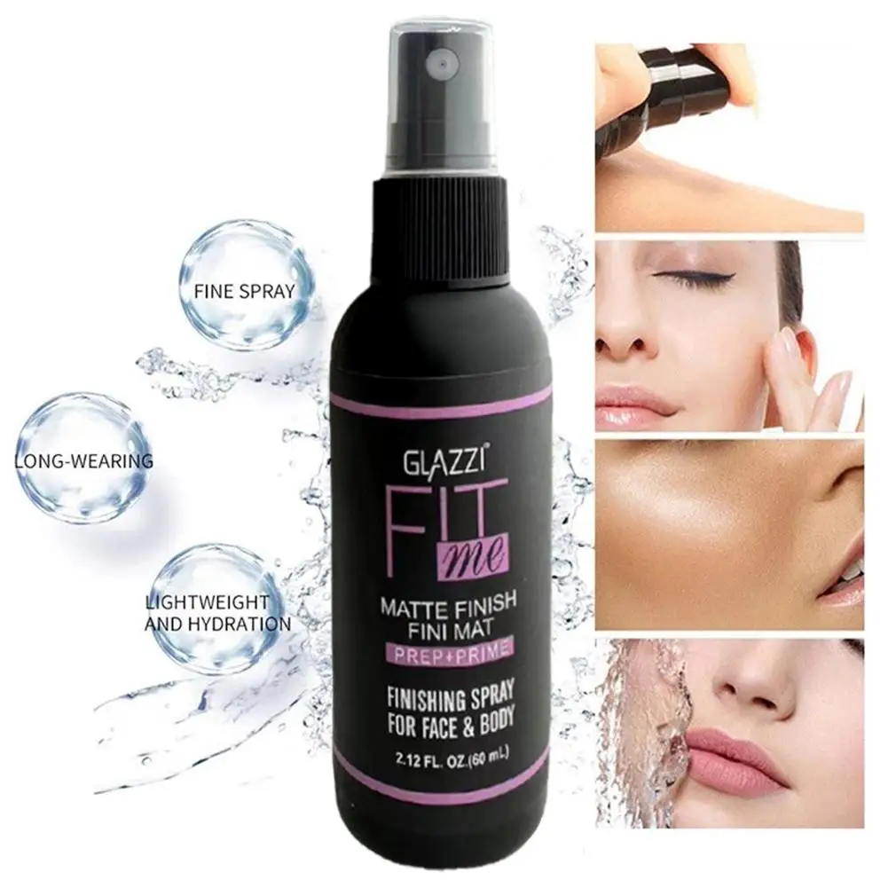 60ml Makeup Setting Spray Long Lasting Makeup Moisturizing Facial Liquid Matte Finish Setting Spray Oil Control Cosmetics