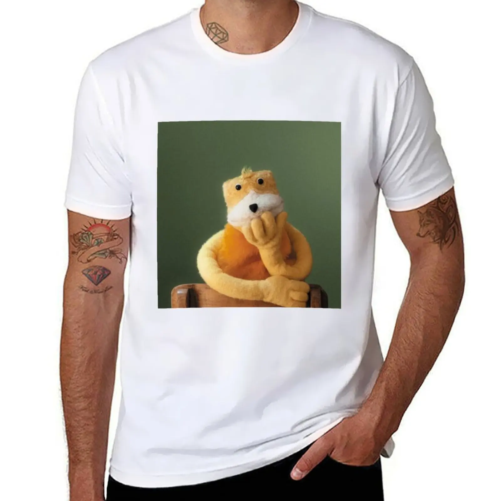 

Mr. Oizo Flat Eric Pondering T-Shirt man t shirt summer men t shirt cotton 100% man t shirts for men casual T-Shirt