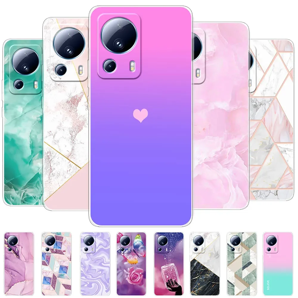 For Xiaomi 13 Lite Case Transparent Soft Silicone Cover For Xiaomi 13 Lite Funda Capa For Xiaomi 13 Lite Phone Case Bumper Coque