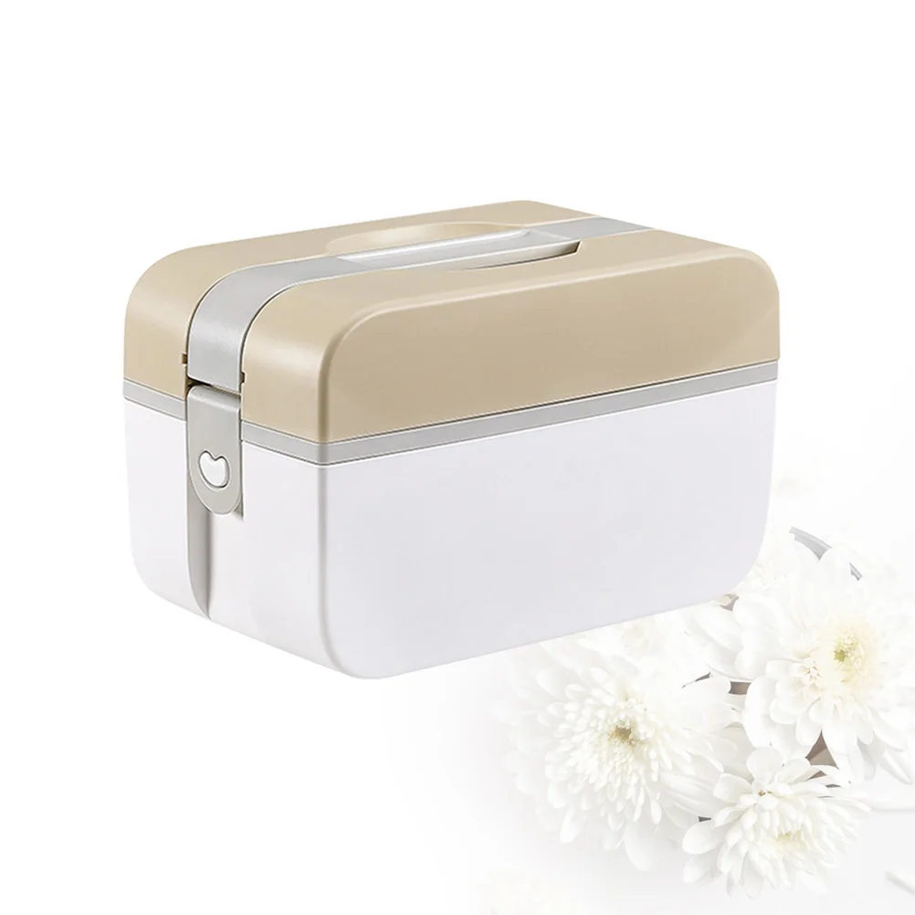 حقيبة طبية متعددة الوظائف، طقم طوارئ محمول، منظم بلاستيكي قوي، مقاس بني، مكان العمل، السفر في الهواء الطلق #5