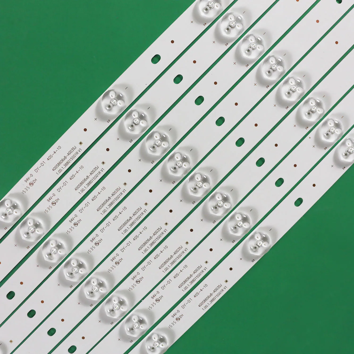 新しい 5LED 389 ミリメートル LED バックライトストリップフィルコ PH40R86DSGW 400S8605X8-B0040 E34036 40S-4-10 1.00.1.388015S01R V1 94V-O DY-01