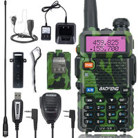 BaoFeng UV 5R Walkie-Talkie Dualband Long Range Two Way Radio For Hunting Portable FM cb Radio Stations Transceiver Wireless Set