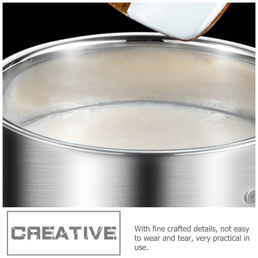 

4L Stainless Steel Pig Oil Container Deep Basin For Mixing Egg Salad Dressing Storage Smooth Multi-Use Bowl With Lid