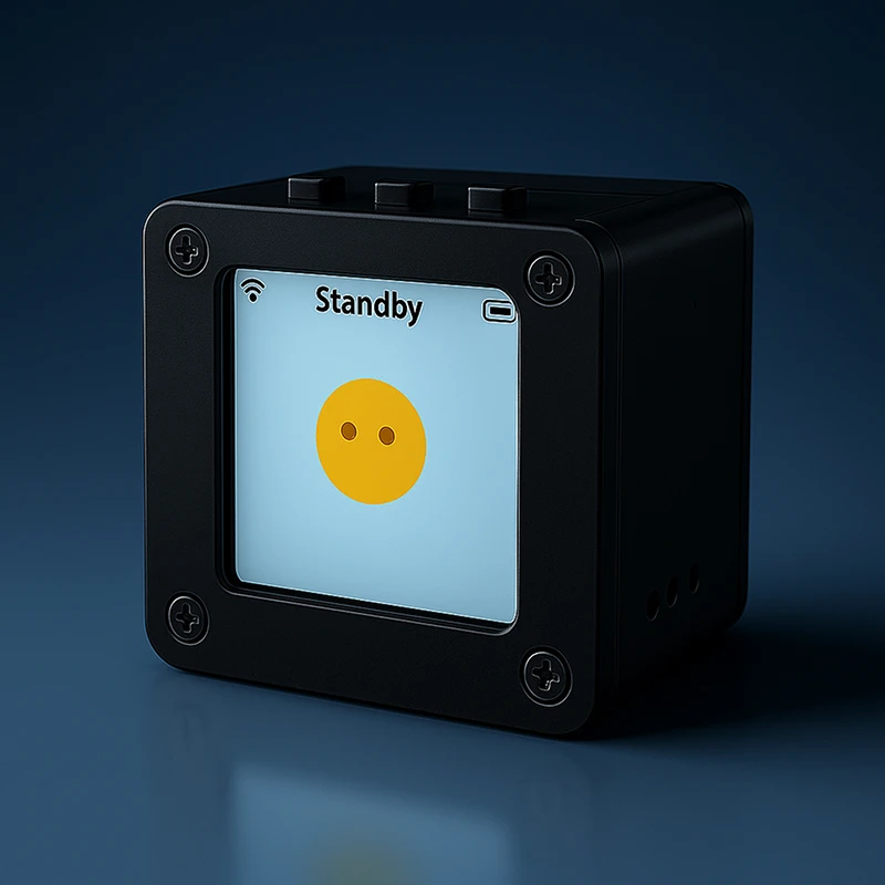 Mini robot AI DeepSeek XiaoZhi | Chat de voz inteligente, compañero emocional y aprendizaje interactivo, regalo técnico portátil