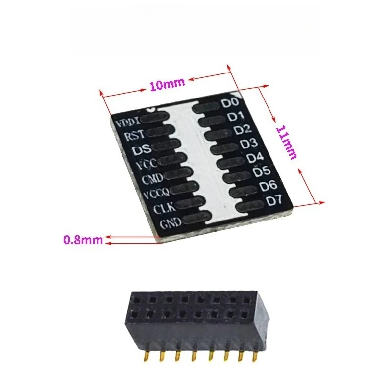 Splice board, test rack, quick splice board EMMC read and write conversion test board BGA153 BGA169 adapter board