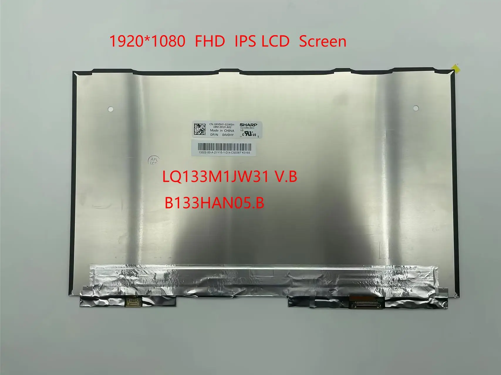 LQ133M1JW31V.B DP/N 04V0HY for B133HAN05.B DELL Laptop XPS 13 9370 LCD Screen LED Display IPS EDP FHD