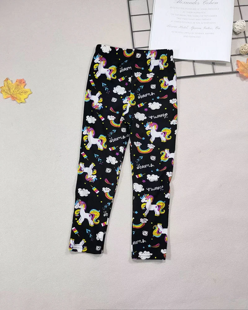 Mädchen Leggings Mode Cartoon Enge Hosen Frühling und Herbst Baby Mädchen Slim Fit Blumen Leggings Sommer Kinder Hosen – Detail 34