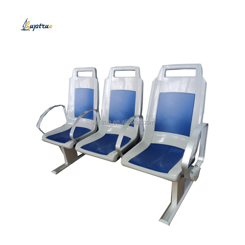 Boat Durable Plastic Seats with Aluminum Alloy Armrest for Outdoor Ships and Ferries Factory Direct