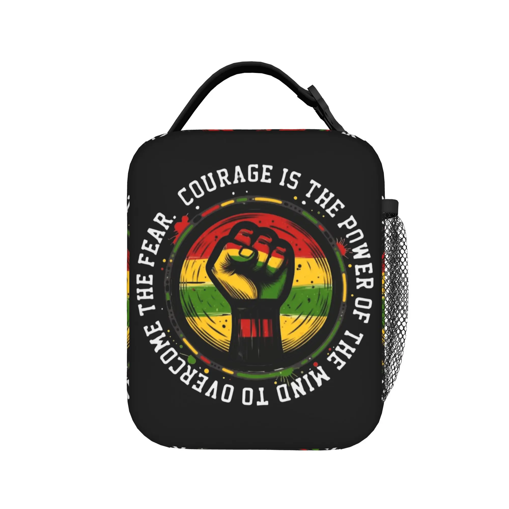 Black History Insulated Lunch Bag Thermal Bag Reusable,Lunch Container  High Capacity Lunch Box Tote Food Storage Bags Work