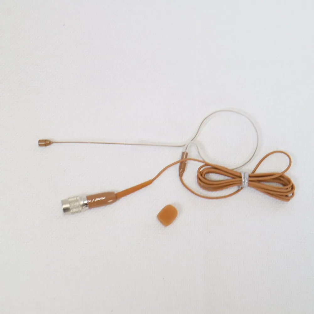 ATW32 ميكروفونات سماعة الرأس ذات الأذنين الواحدة باللون البني لنظام الصوت تكنيكا اللاسلكي هيروس 4Pin