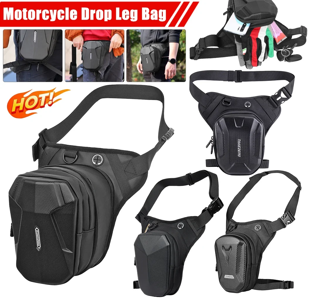 

Motorcycle Leg Side Bag Waist Leg Bag Thigh Belt Hip Bum Fanny Pack EVA Hard Shell Outdoor Motorbike Drop Leg Bag Phone Purse