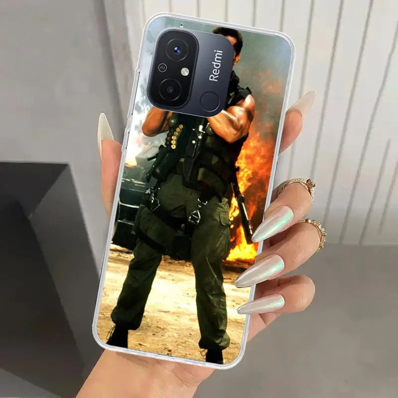 Arnold Schwarzenegger Terminator Phone Case for Xiaomi Redmi 12C 12 10C 10A 10X 10 9C 9A 9 9T 8A 8 7A 7 6A 6 Pro S2 K20 K40 Soft