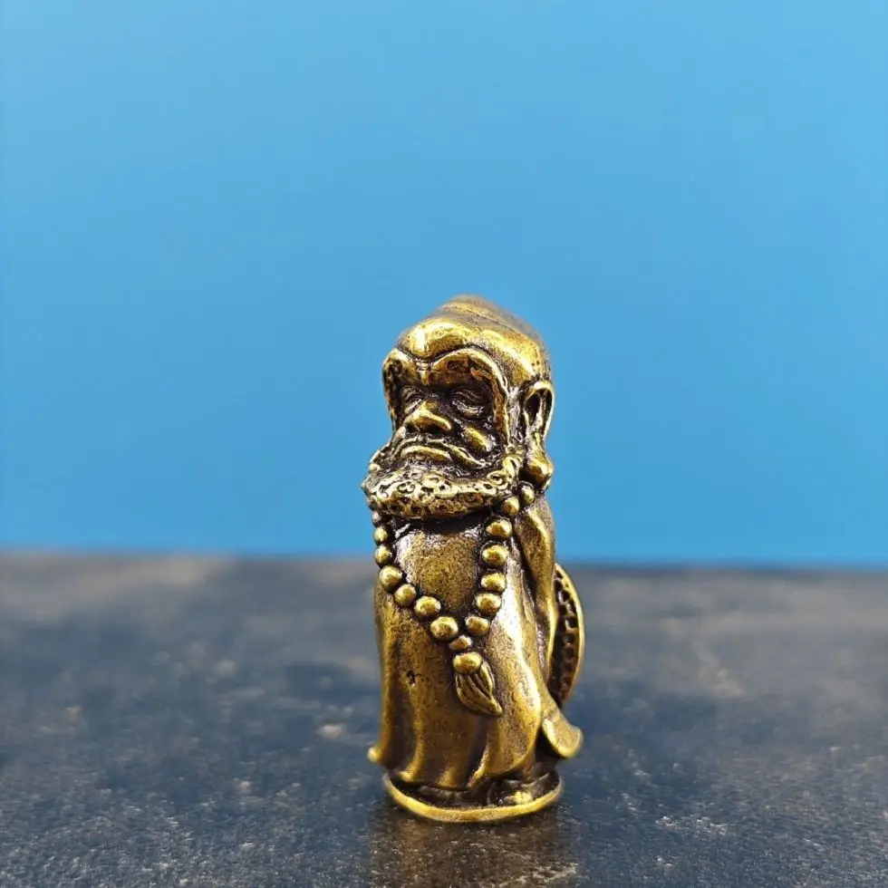 Brass Zen Buddha Ornament, Ecological Fish Tank with Rockery, Miniature Landscape Bonsai for Garden and Home Décor