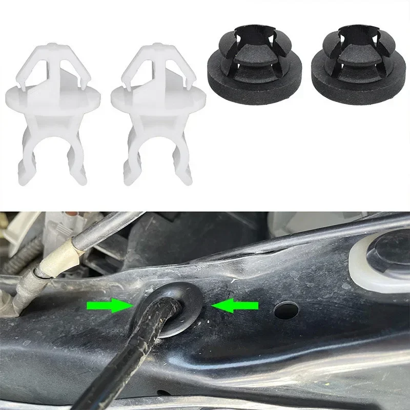 3Pcs/Set Car Hood Support Rod Clip Bonnet Prop Rod Holder for Honda Accord Odyssey Prelude Civic Acura