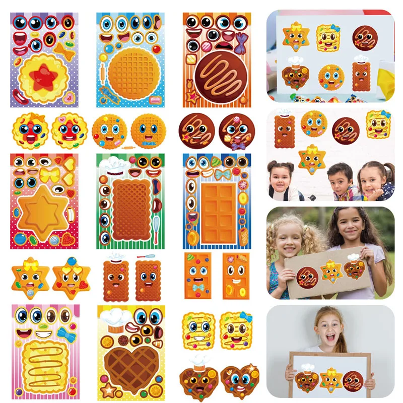 

Children DIY Stickers Make Your Own Cookies Stickers Party Favor Student Kids Toddlers Scrapbooks Decoration Toys Rewards Gifts