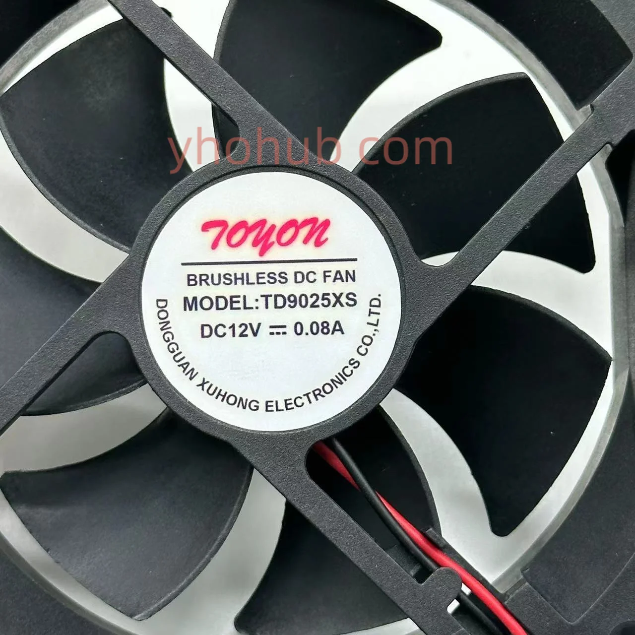 TOYON TD9025XS DC 12V 0.08A 90x90x25mm 2-проводной Вентилятор охлаждения сервера