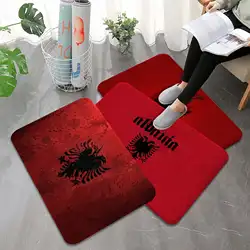 Albania Flag Bathroom Mat Washable Non-Slip Living Room Sofa Chairs Area Mat Kitchen Bedside Area Rugs