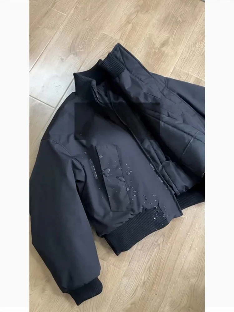 

Мужская зимняя хлопковая куртка-бомбер Bla Bomber Flight, ветрозащитная, с воротником-стойкой, в американском спортивном стиле, широкая верхняя одежда