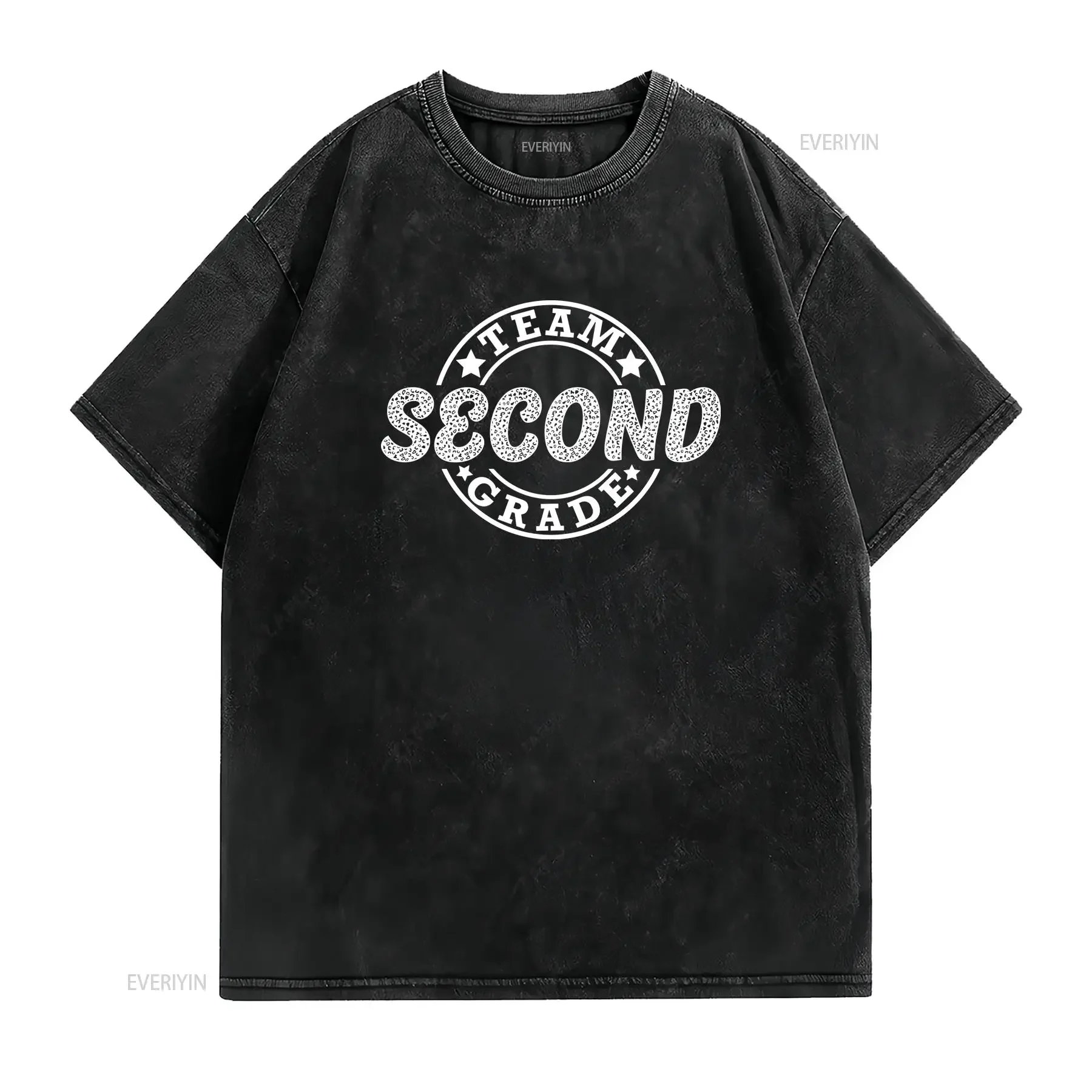 Second Grade Teacher T Shirt Team 2nd Squad Level Back To School vintage Washed Unisex designer clothes fashion Stylish Casual